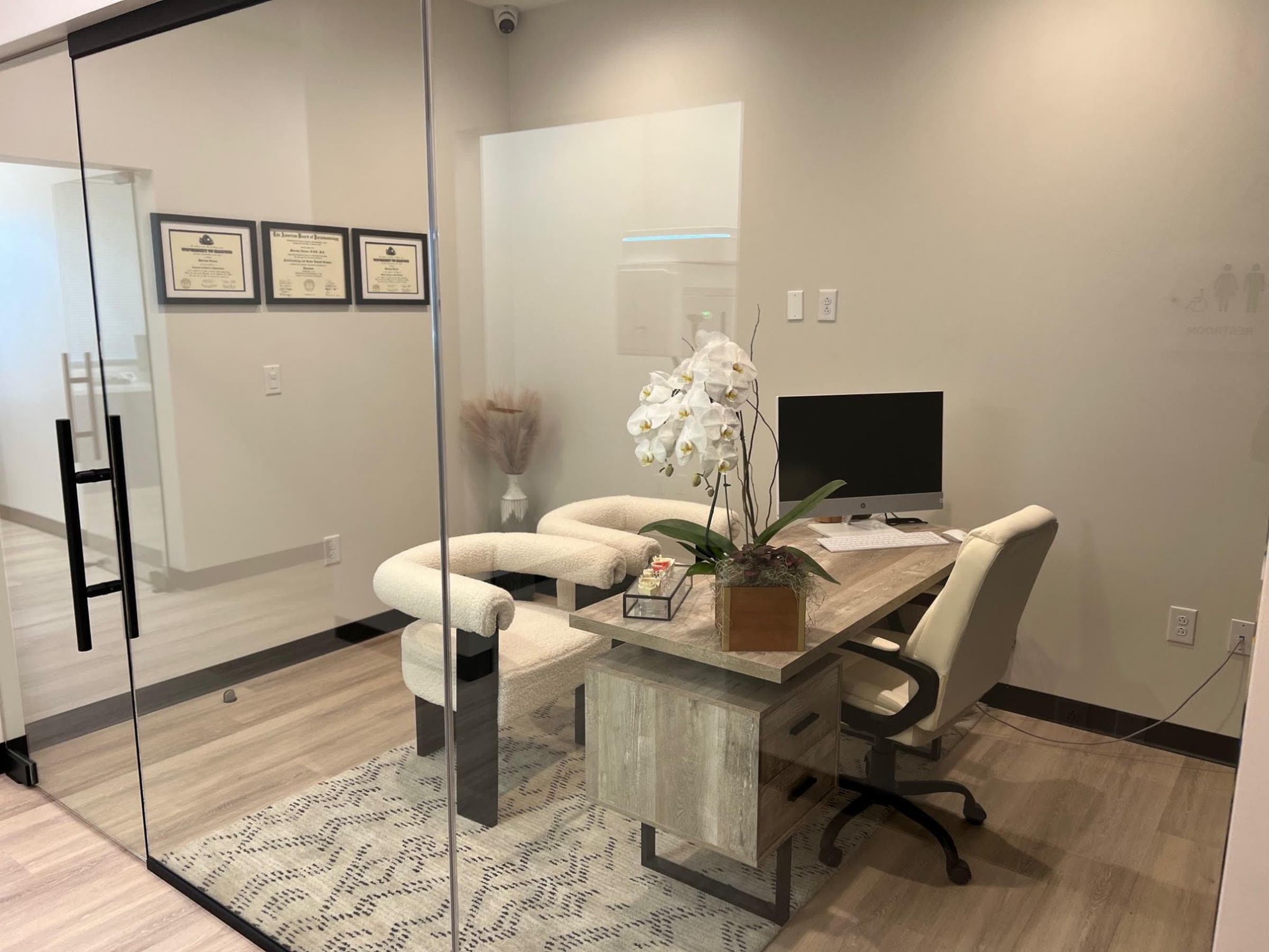 The consultation office at the McKinney practice